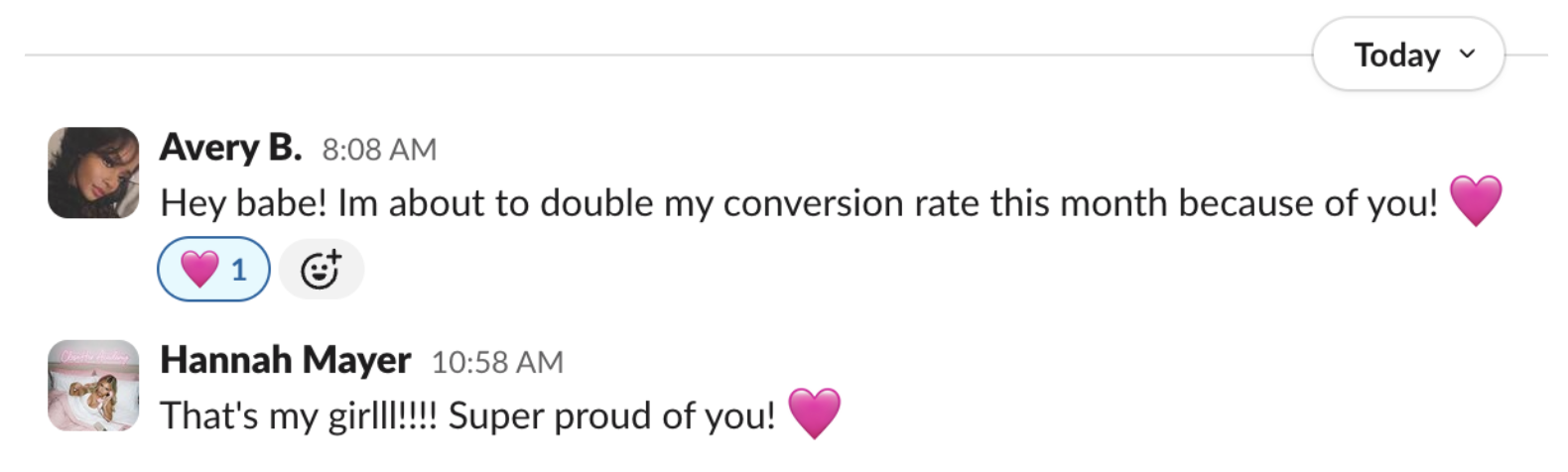 Member testimonial Doubled conversion rate*